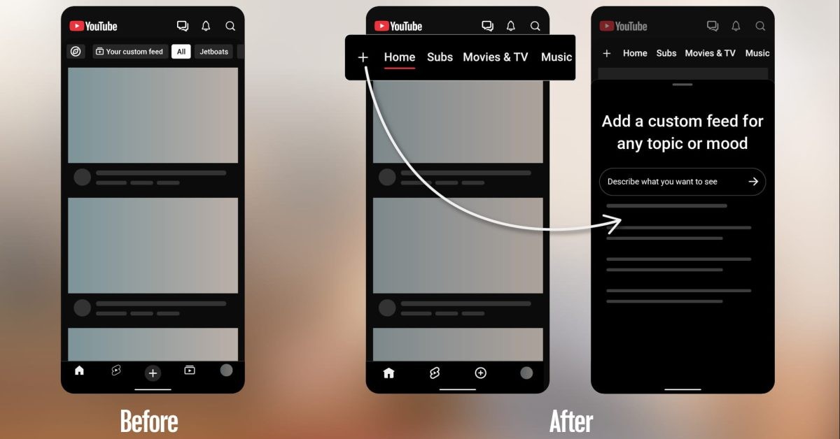 YouTube Android va iOS ilovalarida Obunalar tugmasini olib tashlamoqda
