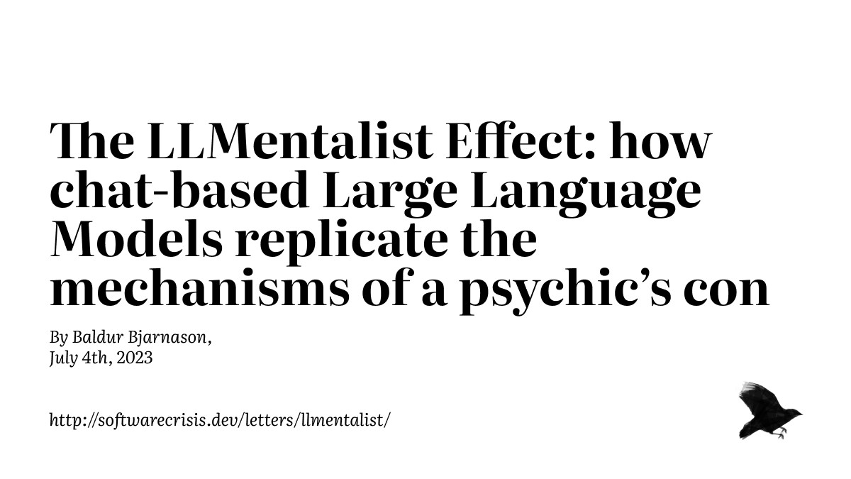 Large Language Models and Psychics: The Psychological Parallels of AI