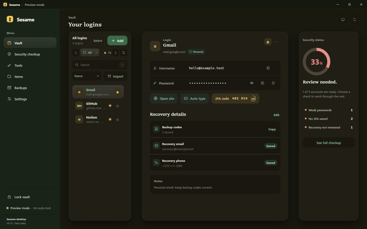 Sesame: A Local-First, Open-Source Password Manager Announced