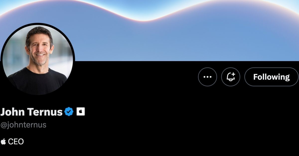 New Apple CEO John Ternus now has his own X account