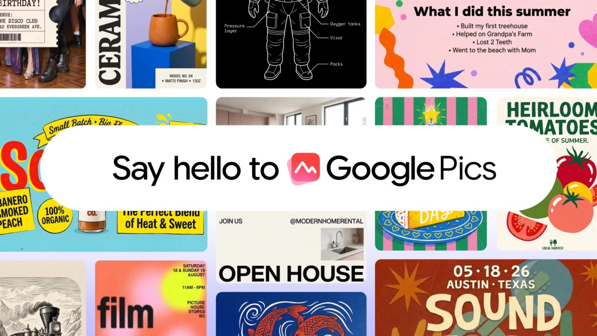 Google's answer to Canva: Meet Google Pics, an AI-first design tool