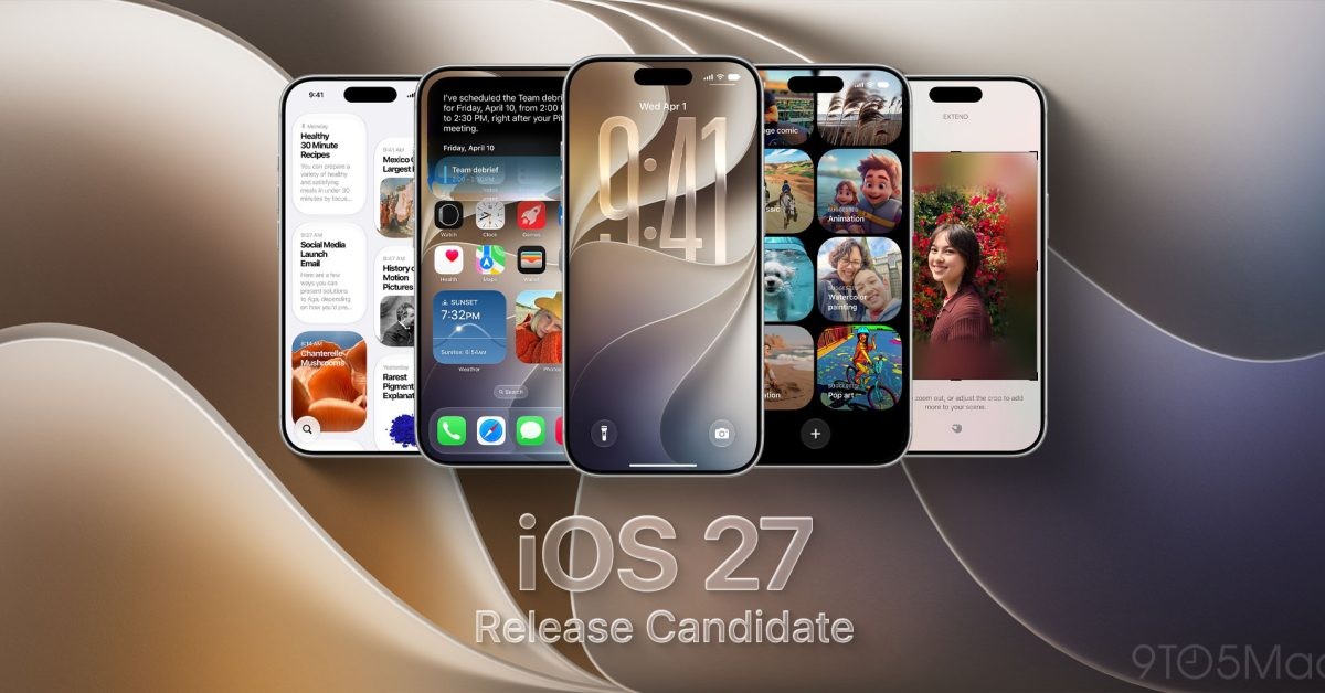 Apple releases iOS 27 RC ahead of public launch