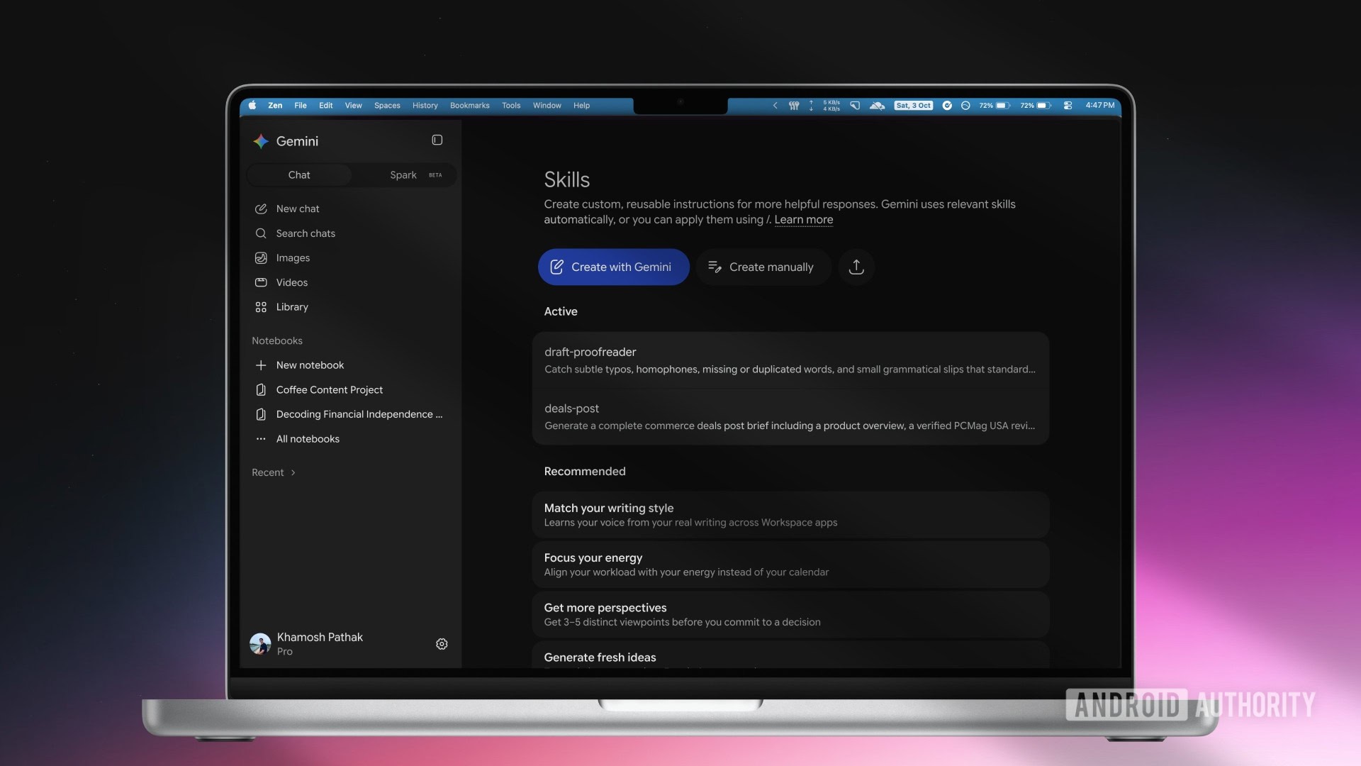 Google Replaces Gemini Gems with New Skills Feature