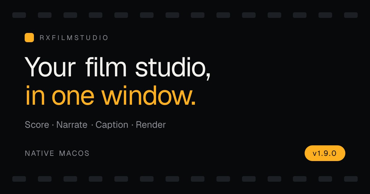 RxFilm Studio: Create and edit your product videos with AI agent