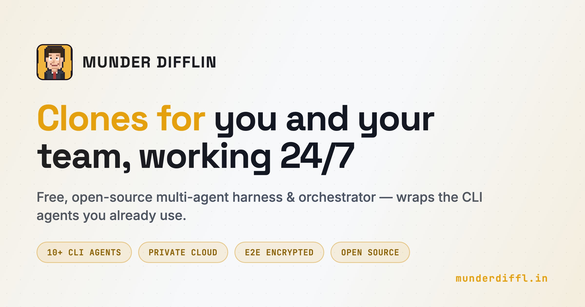 Munder Difflin: An agent harness to run an office of your clones