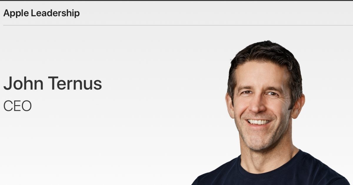 Apple leadership page updated as John Ternus becomes the new CEO