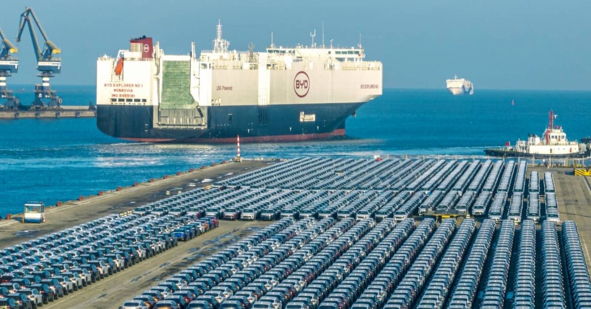 China exported more cars in 8 months than in all of 2025, and most are EVs