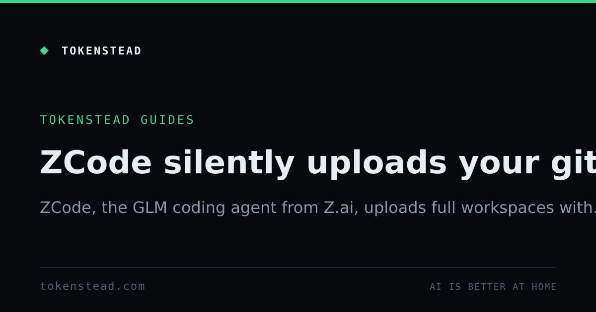 ZCode coding agent silently uploads user Git history