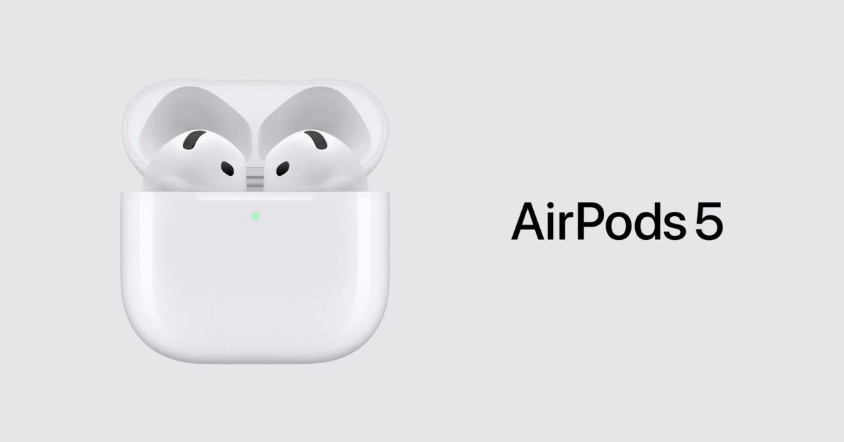 Apple officially unveils the new AirPods 5