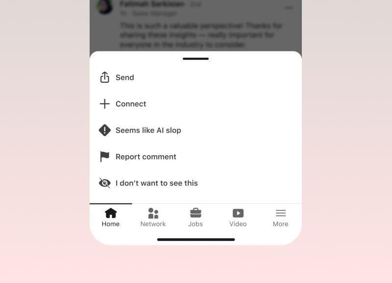 Over one million people have used LinkedIn's AI content reporting button
