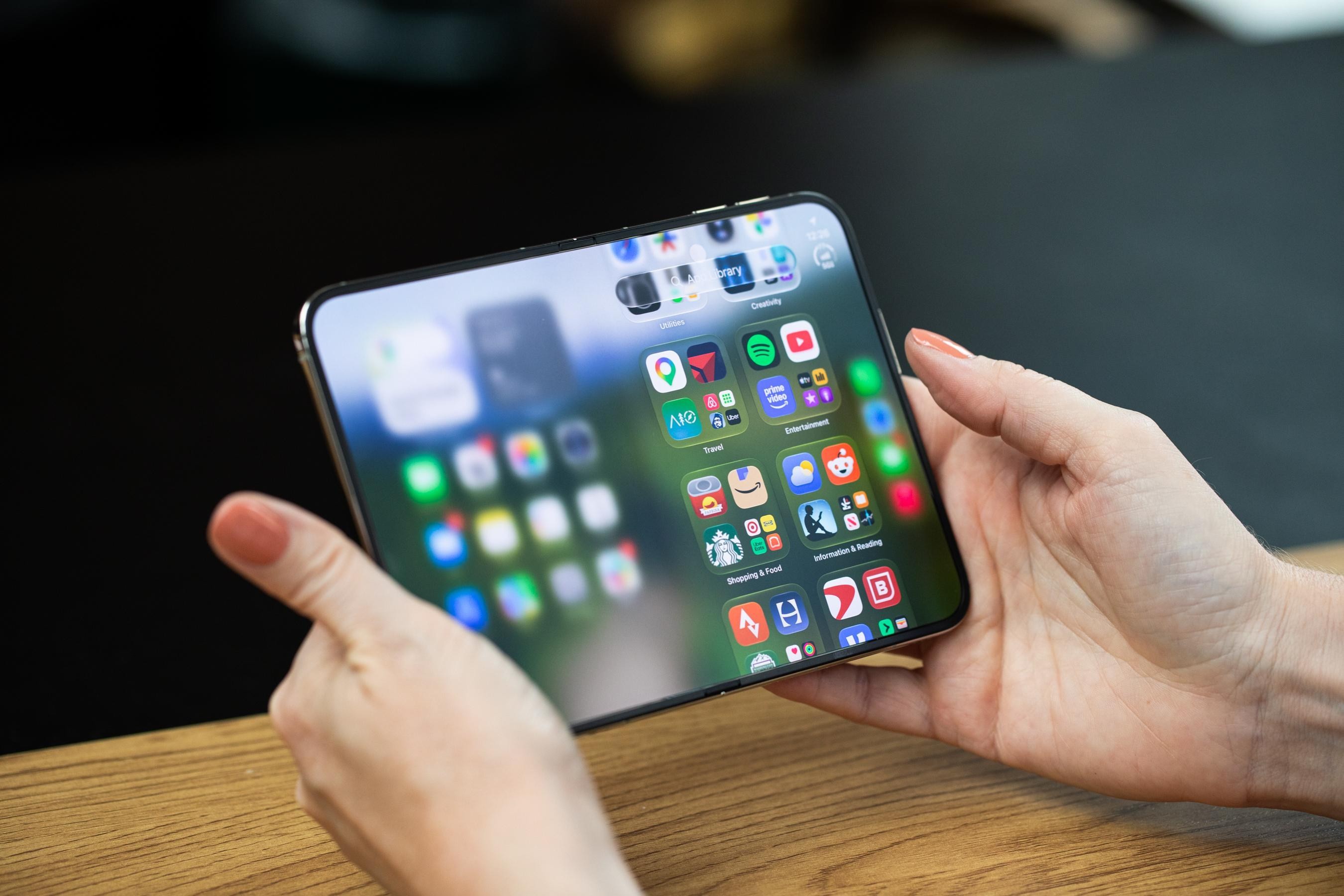 The Matte Inner Display of the iPhone Duo Shines Despite First-Gen Flaws