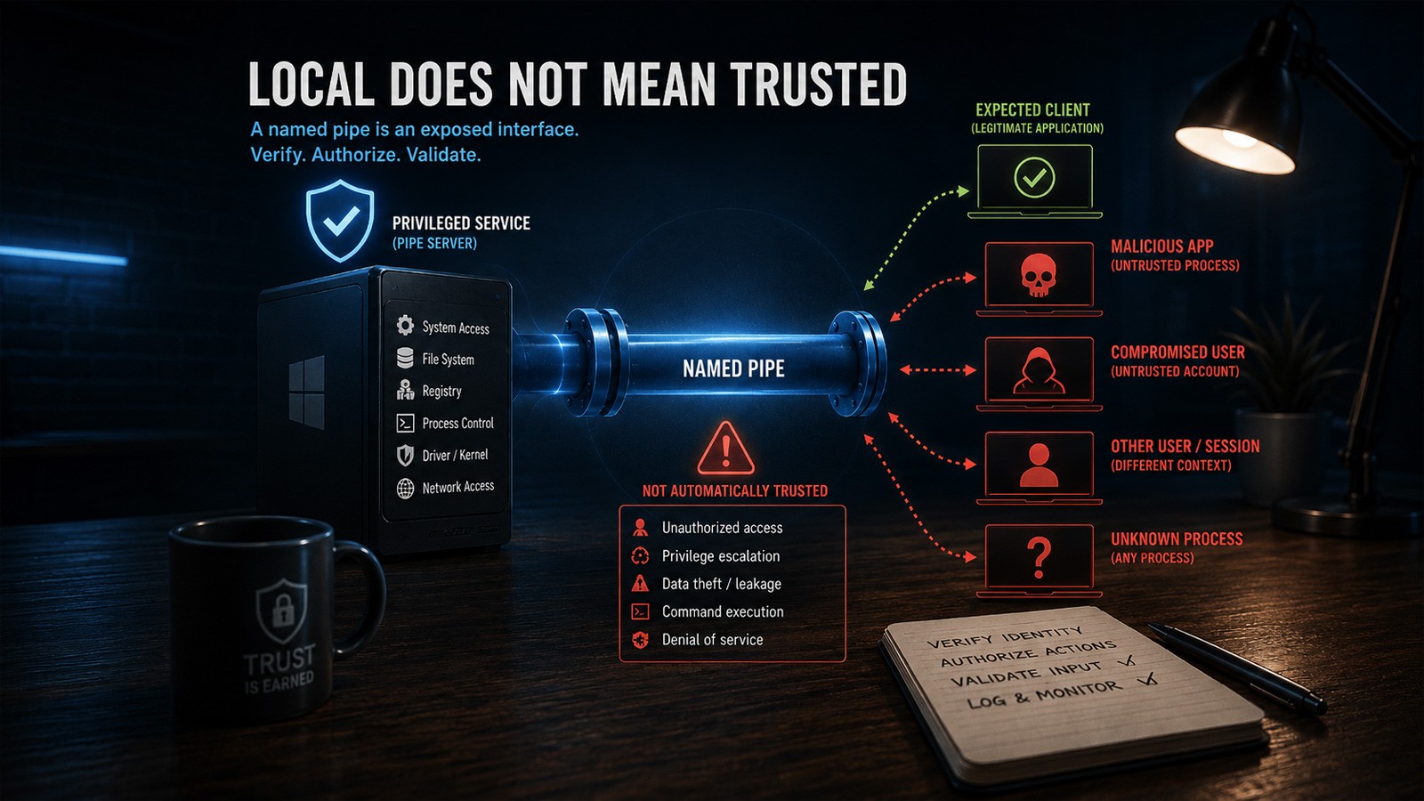 Securing Windows Named Pipes: Mitigating Interprocess Communication Risks