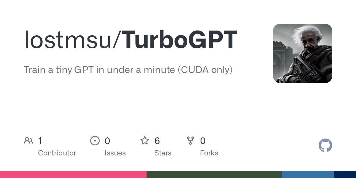 TurboGPT: Training a 22KiB transformer in just 13 seconds
