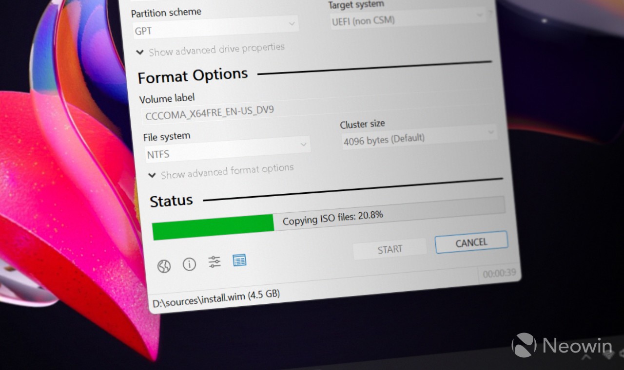 Rufus yangilanishi: USB hisoboti yaxshilandi va NTFS xatosi tuzatildi