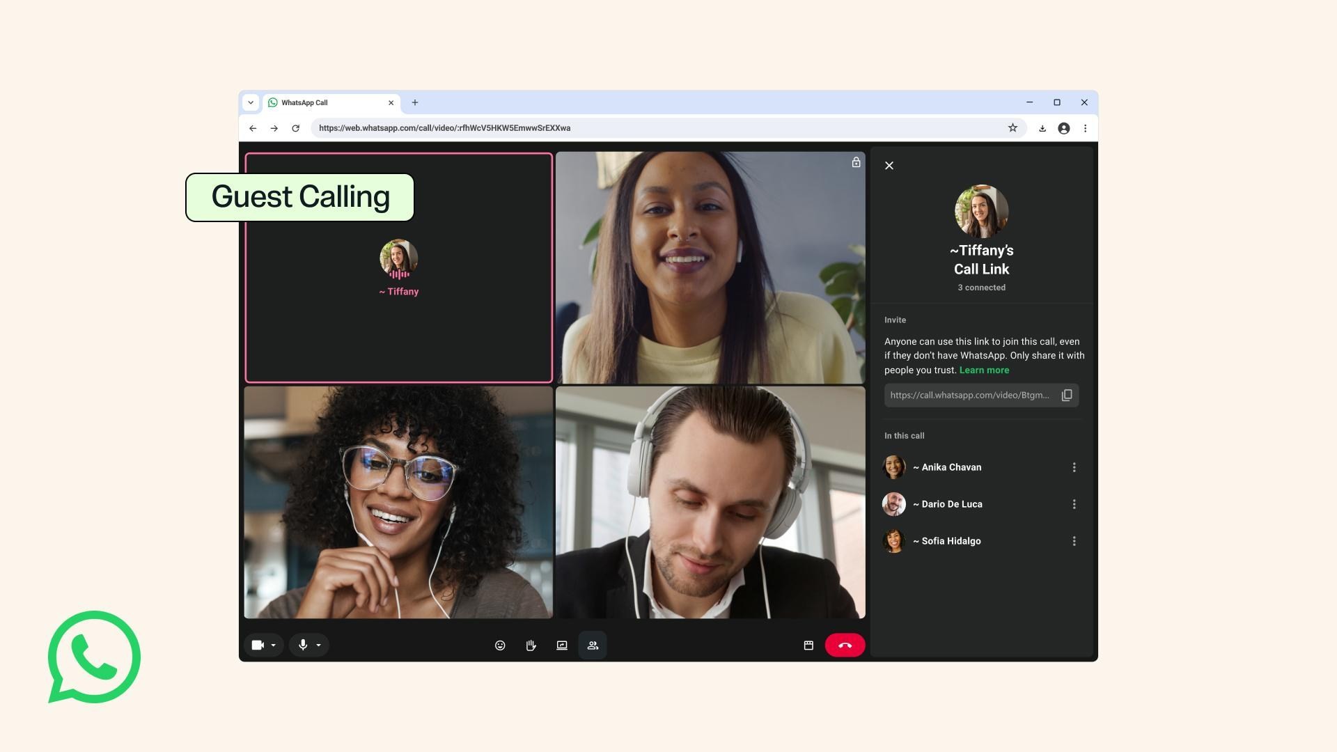 WhatsApp now allows you to call anyone without an account or the app