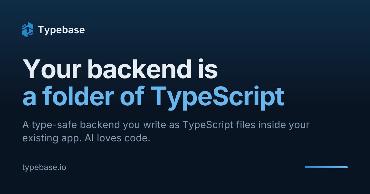 Typebase: A Single-Folder Backend Written in TypeScript
