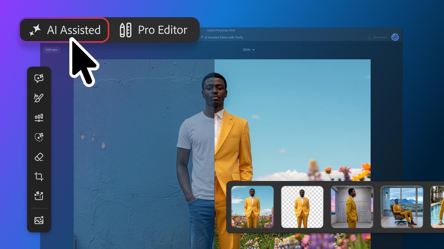 Adobe is adding more AI to Photoshop with a dedicated editing view