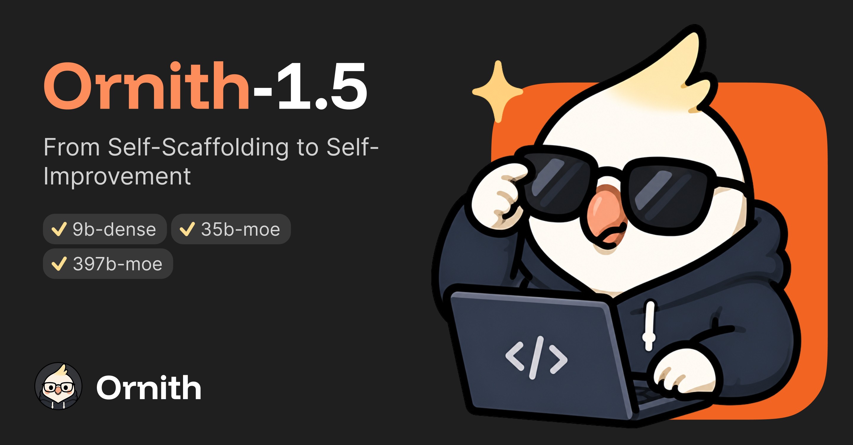 Ornith-1.5: Advancing from Self-Scaffolding to Self-Improvement